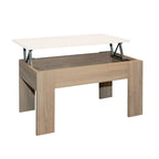 Mesa de Centro Elevable Gala Blanco Cambria 46x90x50 cm