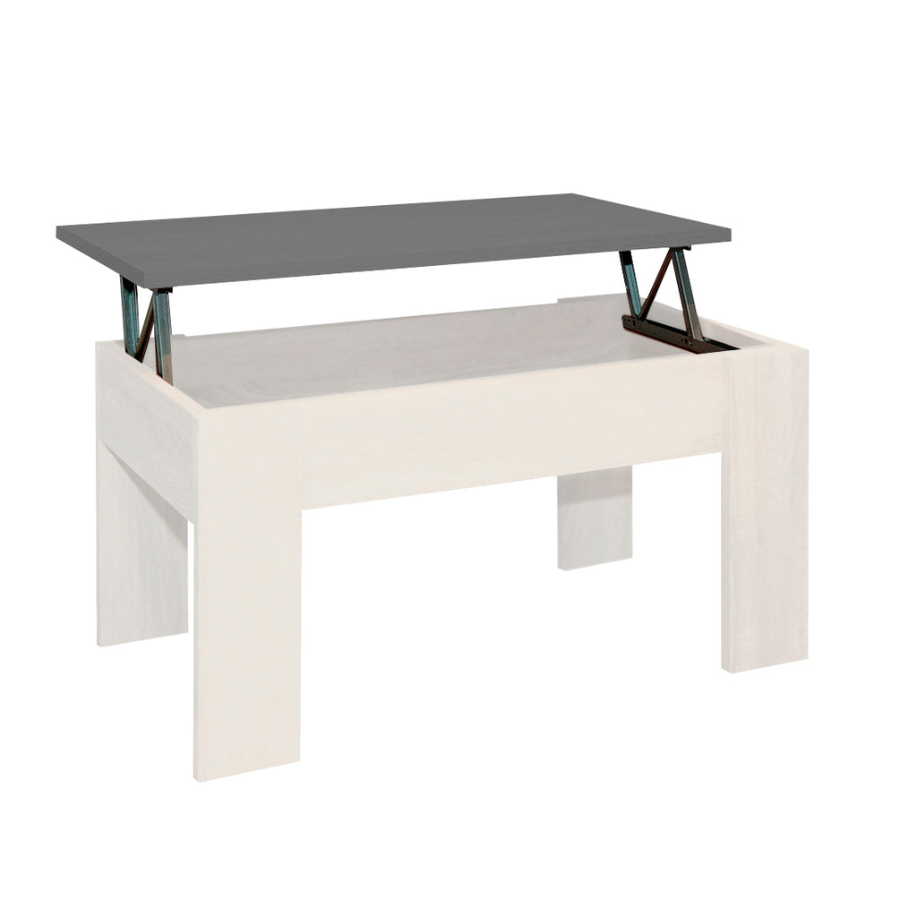 Mesa de Centro Elevable Gala Blanco Piedra 46x90x50 cm