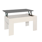 Mesa de Centro Elevable Gala Blanco Piedra 46x90x50 cm