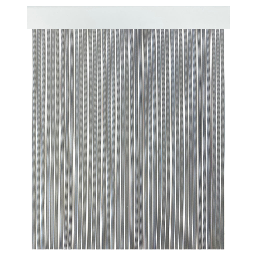 Cortina Mosquitera PVC para Puerta Gris/Blanco