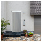 Cortina Mosquitera PVC para Puerta Gris/Blanco