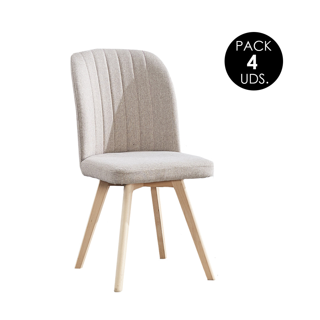 Sillas de Comedor Modernas y Confortables, Lane Beige