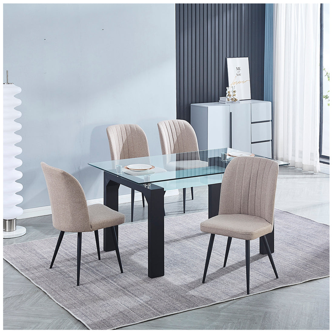 Sillas de Comedor Modernas y Confortables, Lane Beige