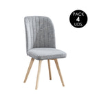 Sillas de Comedor Modernas y Confortables, Lane Gris