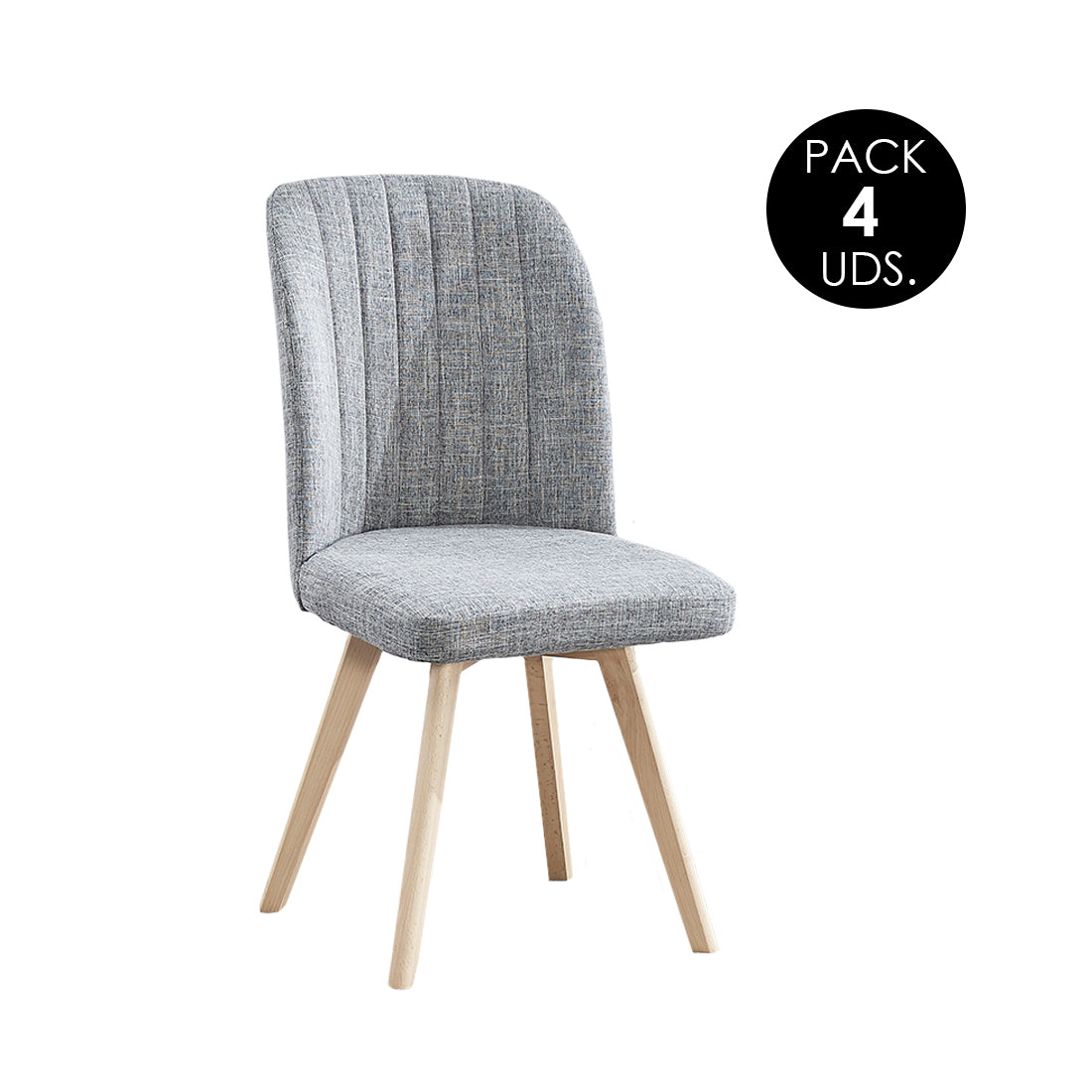 Sillas de Comedor Modernas y Confortables, Lane Gris