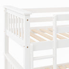 Litera de Madera Maciza con Somier y Escalera Lateral, Camila