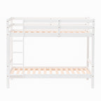 Litera de Madera Maciza con Somier y Escalera Lateral, Olivia