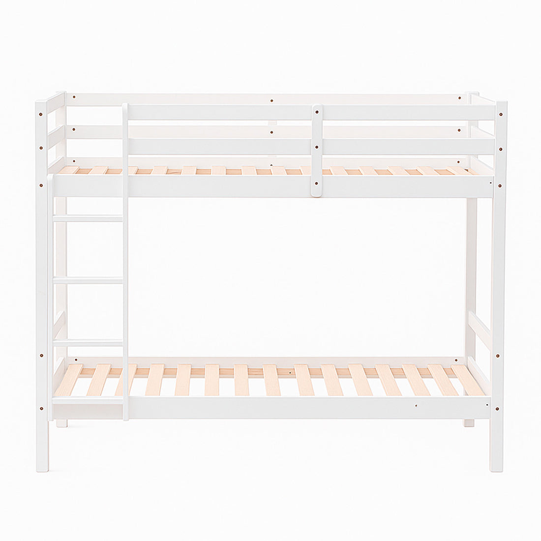 Litera de Madera Maciza con Somier y Escalera Lateral, Olivia