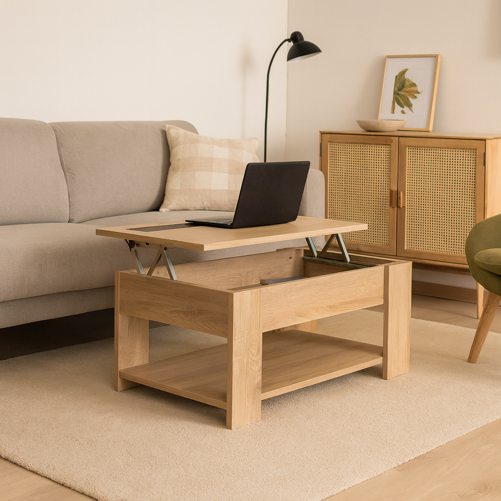 Mesa de Centro Elevable Agueda Cambria 46x90x50 cm