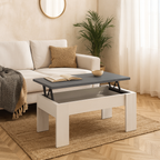 Mesa de Centro Elevable Gala Blanco Piedra 46x90x50 cm