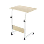 Mesa Ajustable Natural con Ruedas 40x60x65-89 cm