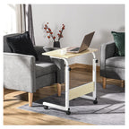 Mesa Ajustable Negra con Ruedas 40x60x65-89 cm