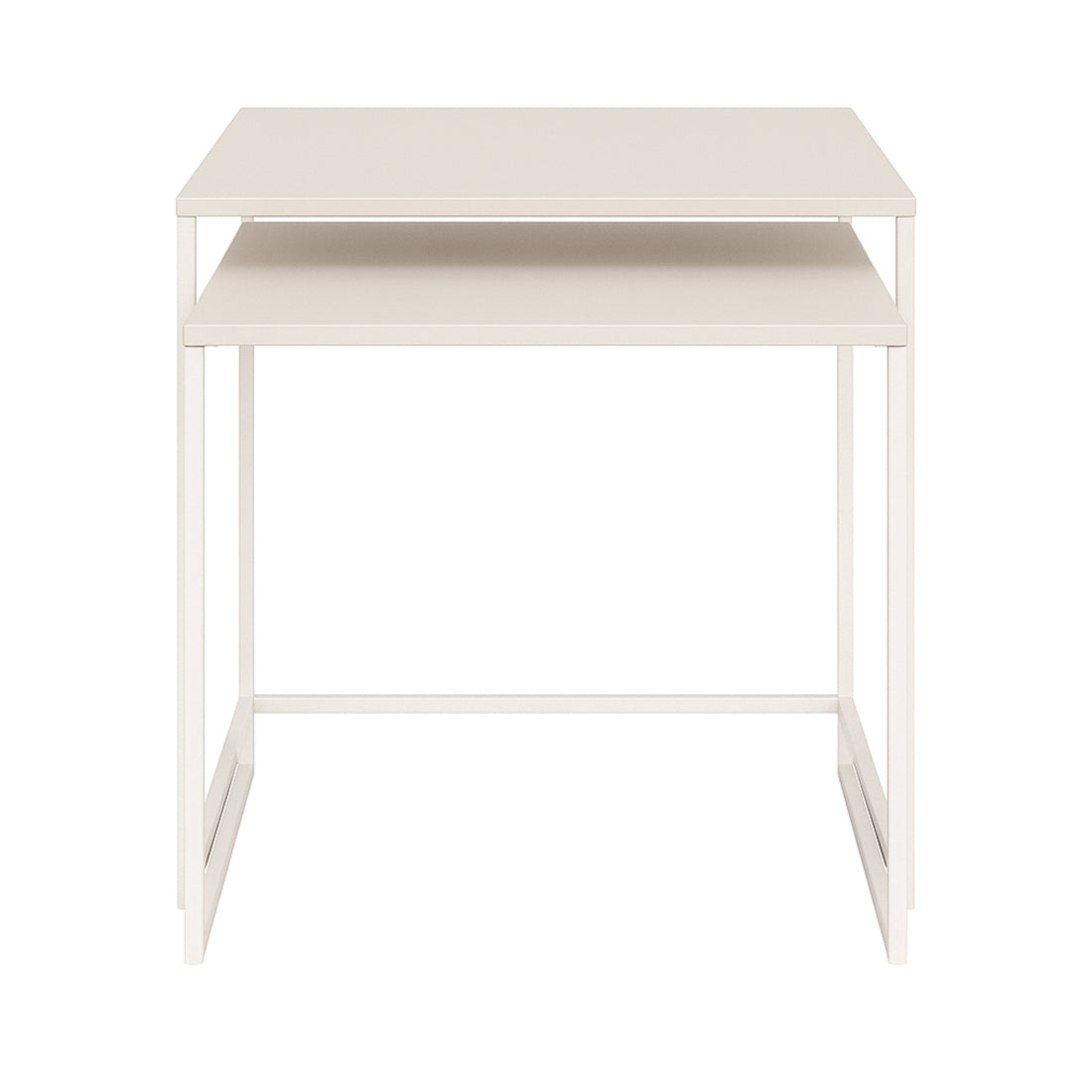 Set 2 Mesas Auxiliares Nido Crema