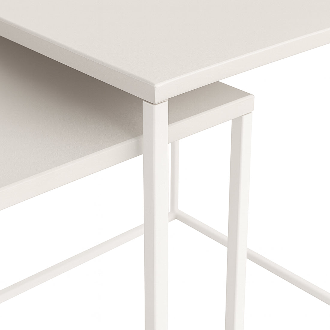 Set 2 Mesas Auxiliares Nido Crema