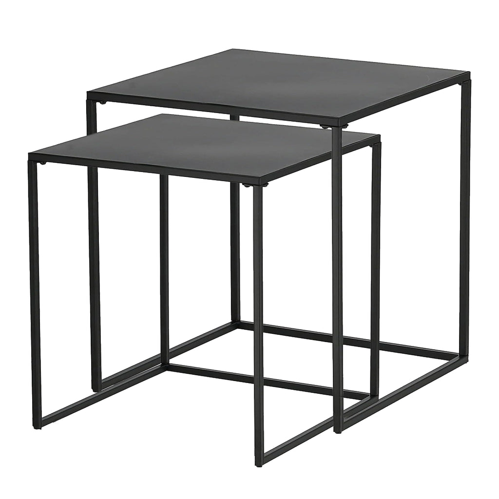 Set 2 Mesas Auxiliares Nido Negro