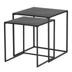 Set 2 Mesas Auxiliares Nido Negro
