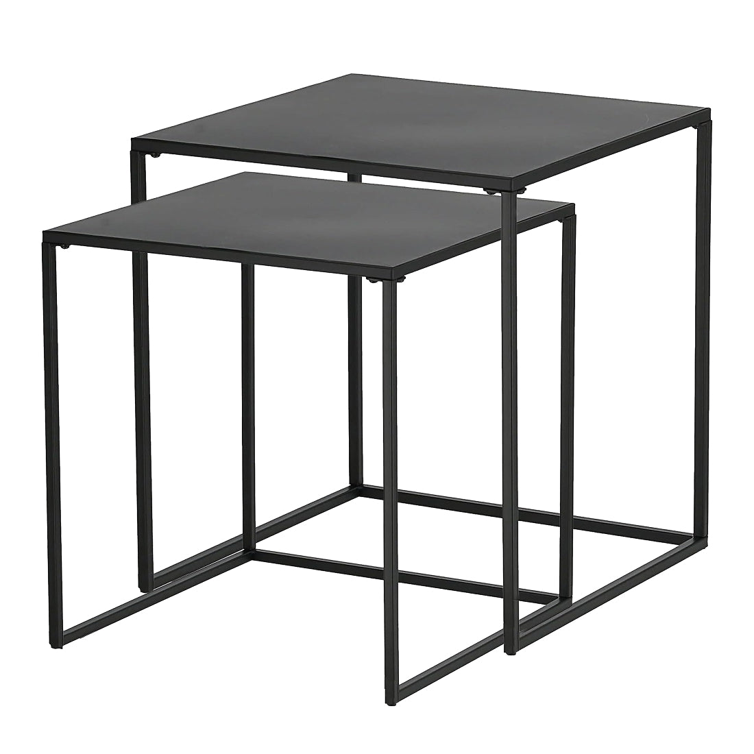 Set 2 Mesas Auxiliares Nido Negro