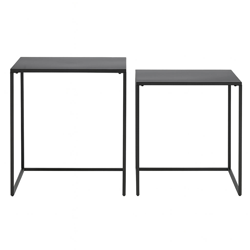 Set 2 Mesas Auxiliares Nido Negro