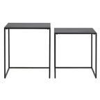Set 2 Mesas Auxiliares Nido Negro