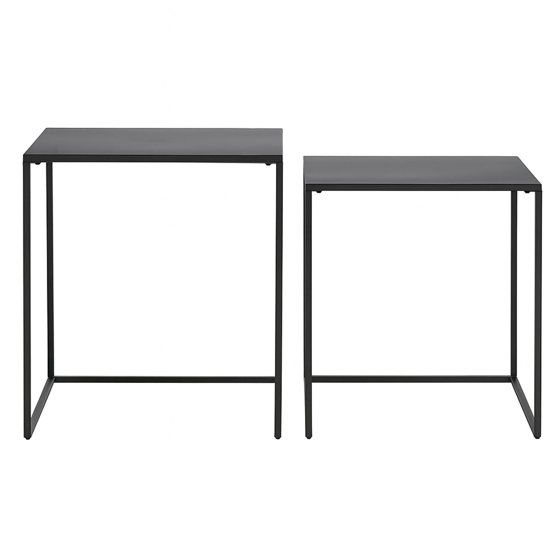 Set 2 Mesas Auxiliares Nido Negro