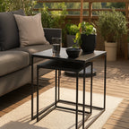 Set 2 Mesas Auxiliares Nido Negro