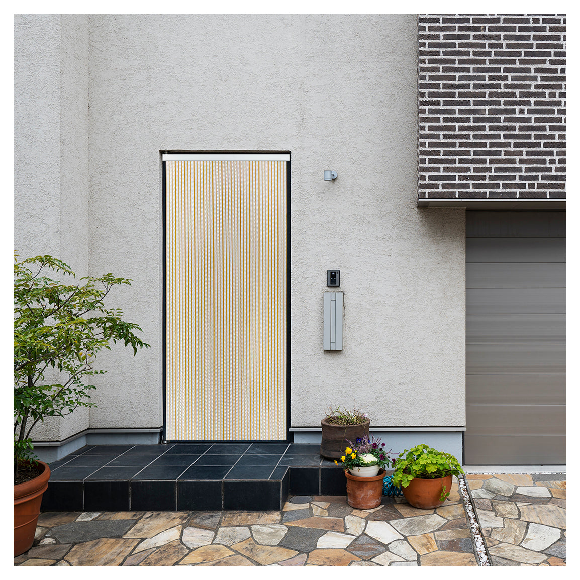 Cortina Mosquitera PVC para Puerta Miel