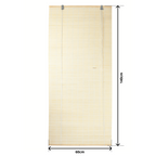 Persiana Enrollable de Bambú Natural Claro