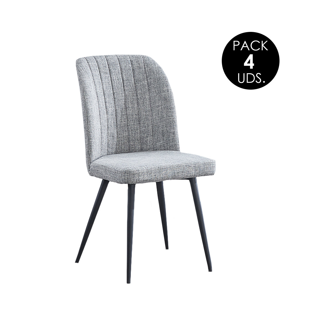 Sillas de Comedor Modernas y Confortables, Rory Gris