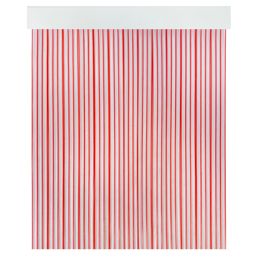 Cortina Mosquitera PVC para Puerta Rojo