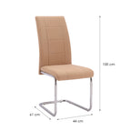 Sillas de Comedor Modernas y Confortables, San Beige