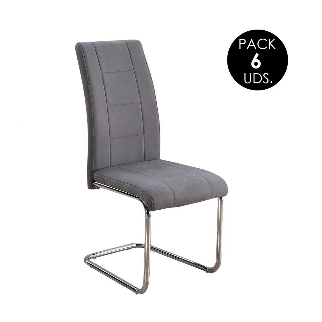 Sillas de Comedor Modernas y Confortables, San Gris