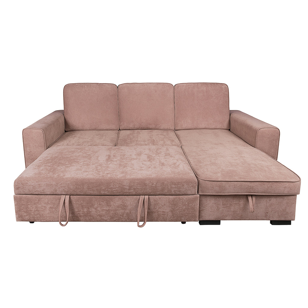 Sofá Chaise Longue Convertible con Arcón Nepal Beige
