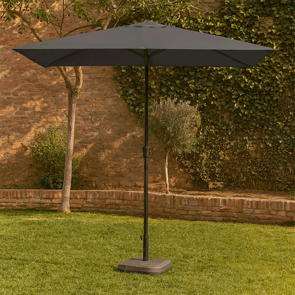 Sombrilla Rectangular de Jardín Anti UV Ø 2x3 M Antracita