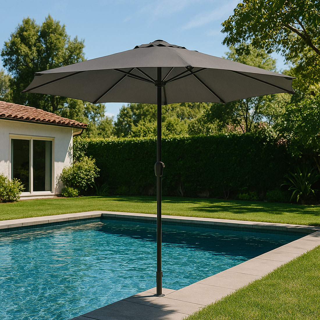 Sombrilla de Jardín Anti UV Ø 3 M Antracita