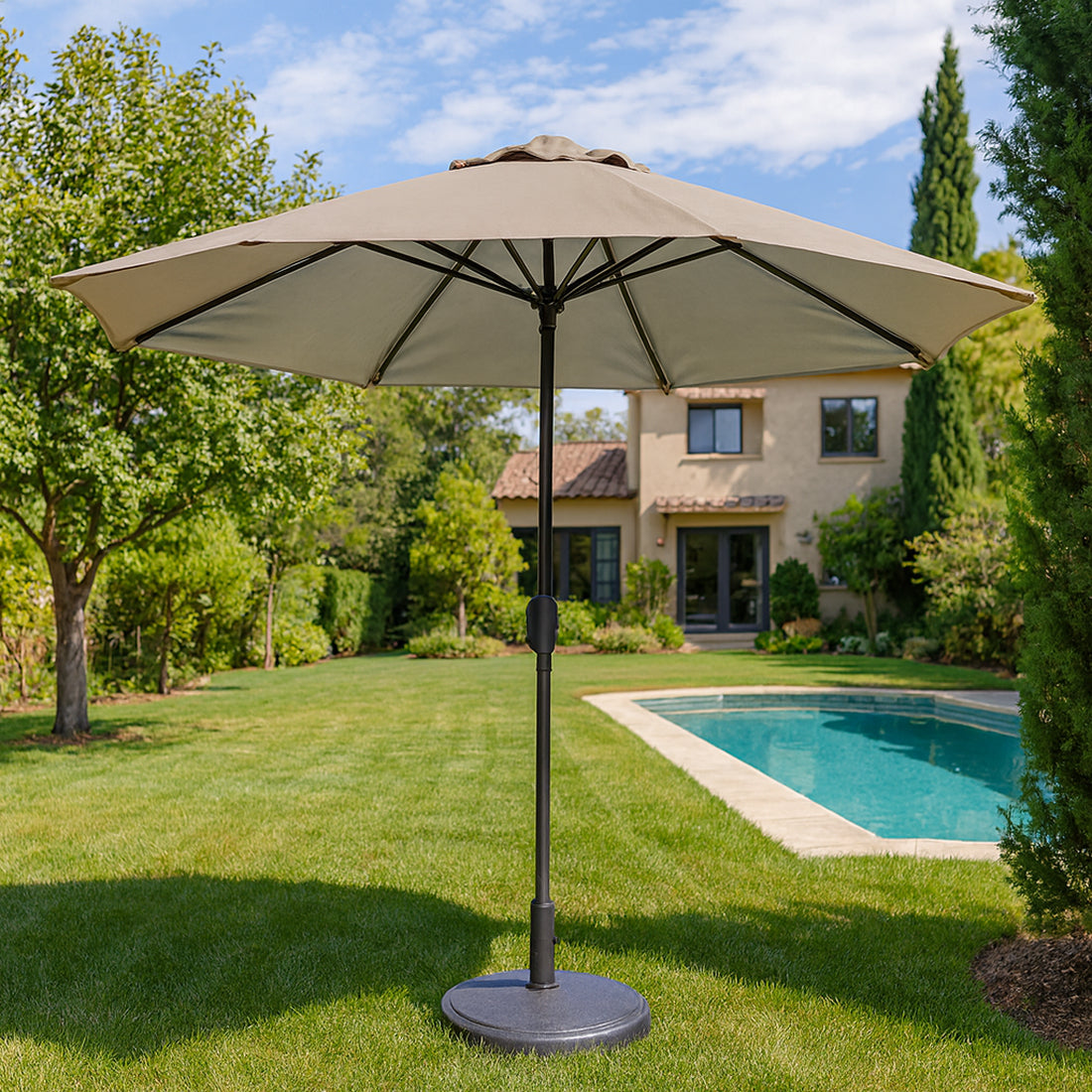 Sombrilla de Jardín Anti UV Ø 3 M Topo