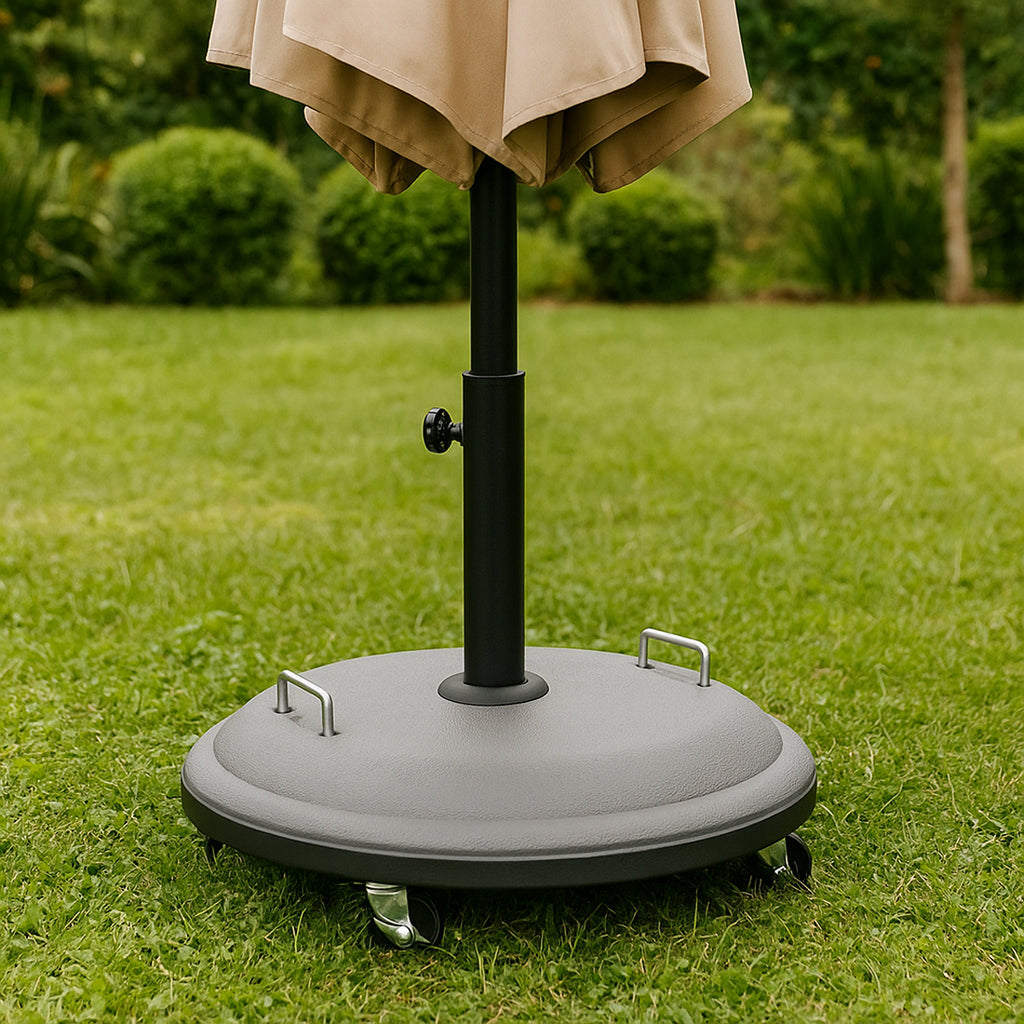 Base Sombrilla de Cemento con Ruedas 25kg