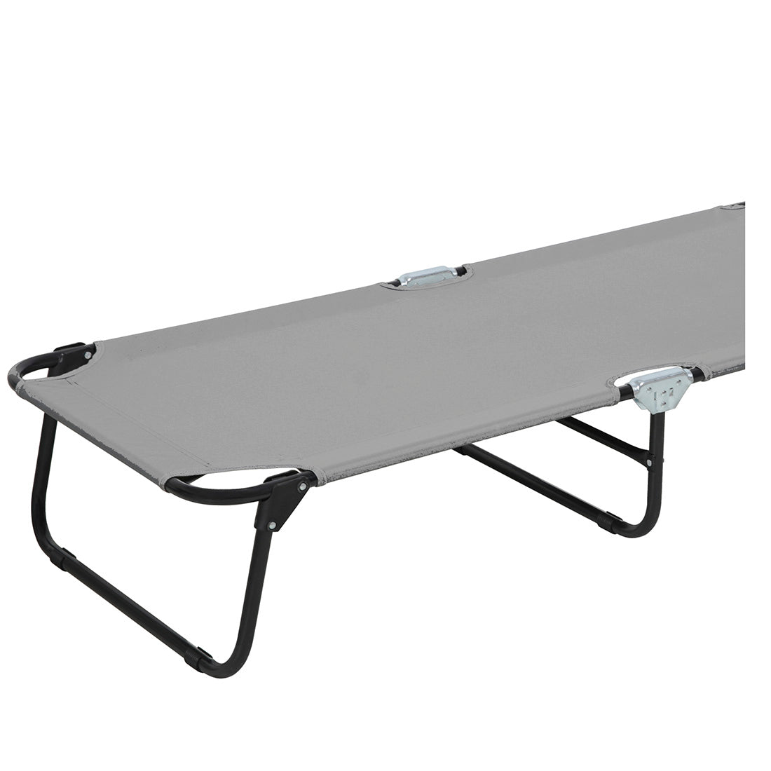 Tumbona Plegable y Reclinable en 5 Posiciones, Gris Claro