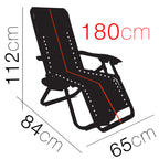 Tumbona de Cuerdas Plegable y Reclinable  112x65x84 cm, Gris