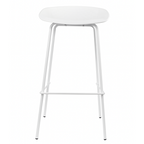 Conjunto 2 Taburete Nórdico de Metal Blanco