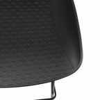 Conjunto 2 Taburete Nórdico de Metal Negro