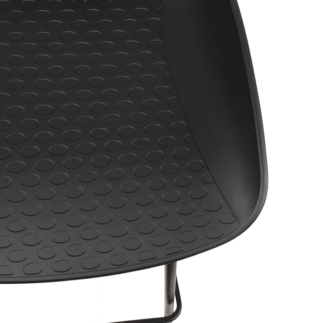 Conjunto 2 Taburete Nórdico de Metal Negro