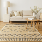 Alfombra de Bambú Natural Antideslizante Grecas