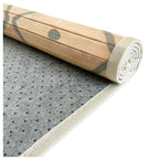 Alfombra de Bambú Natural Antideslizante Rombos