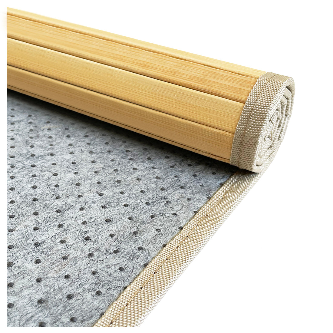 Alfombra de Bambú Natural Antideslizante Natural