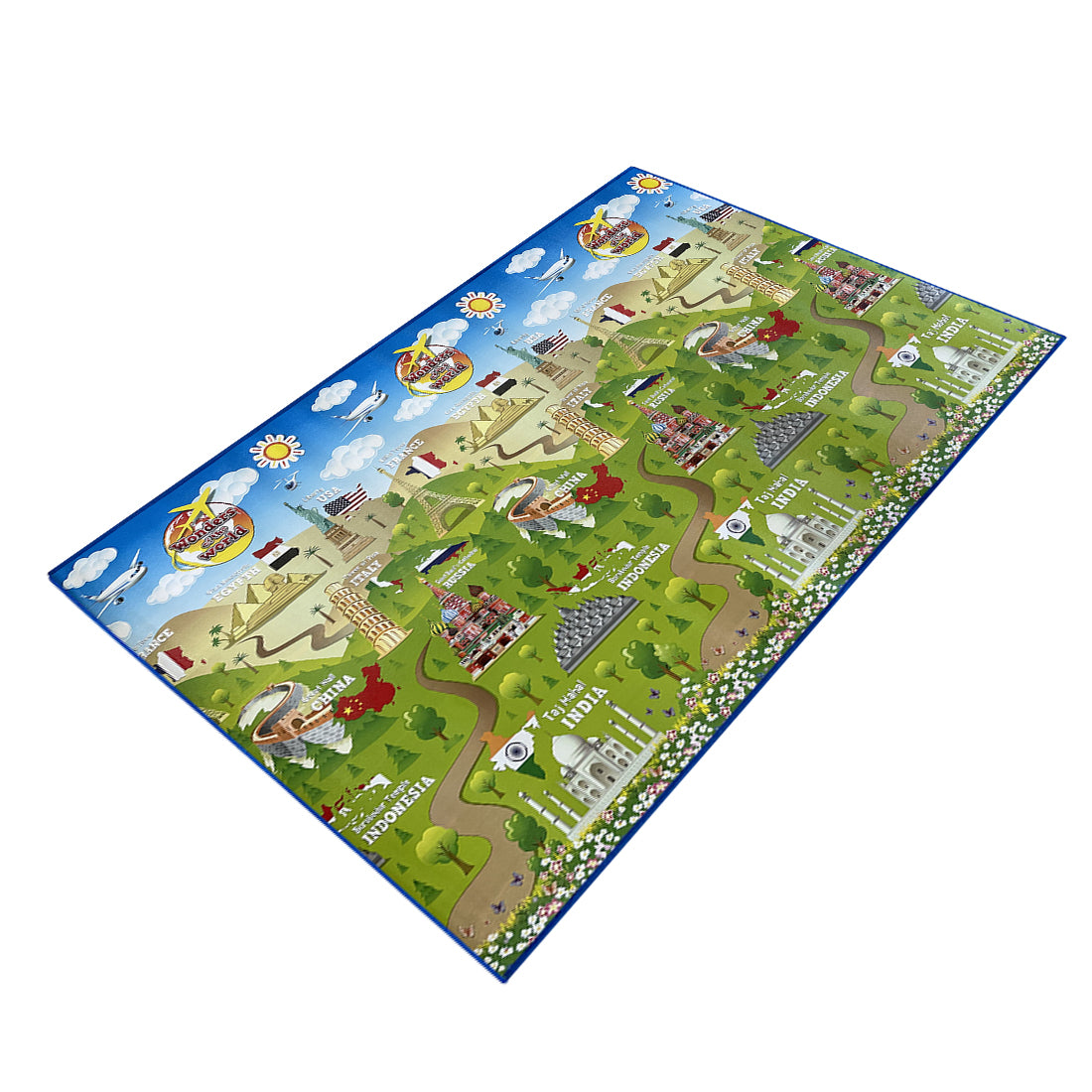 Alfombra Infantil Educaplay Impermeable y Acolchada, Países