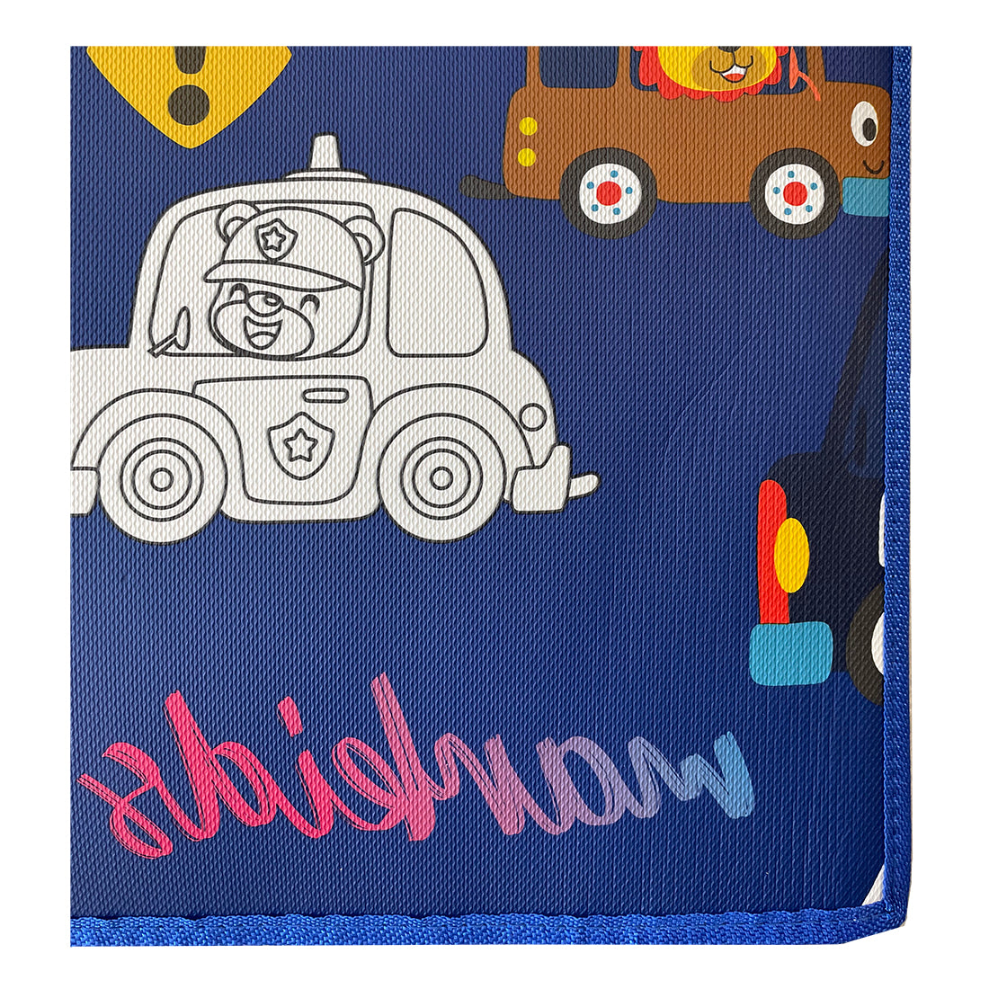 Alfombra Infantil para Colorear Impermeable Coches