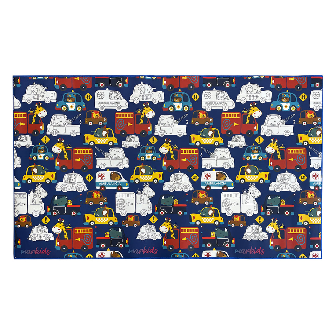 Alfombra Infantil para Colorear Impermeable Coches