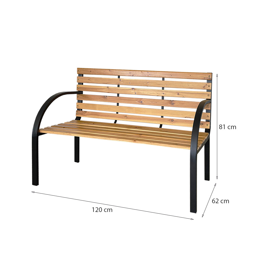 Banco de Madera 120X62X81 CM