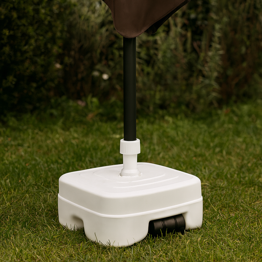 Base de Sombrilla Rellenable 45 Litros Blanco