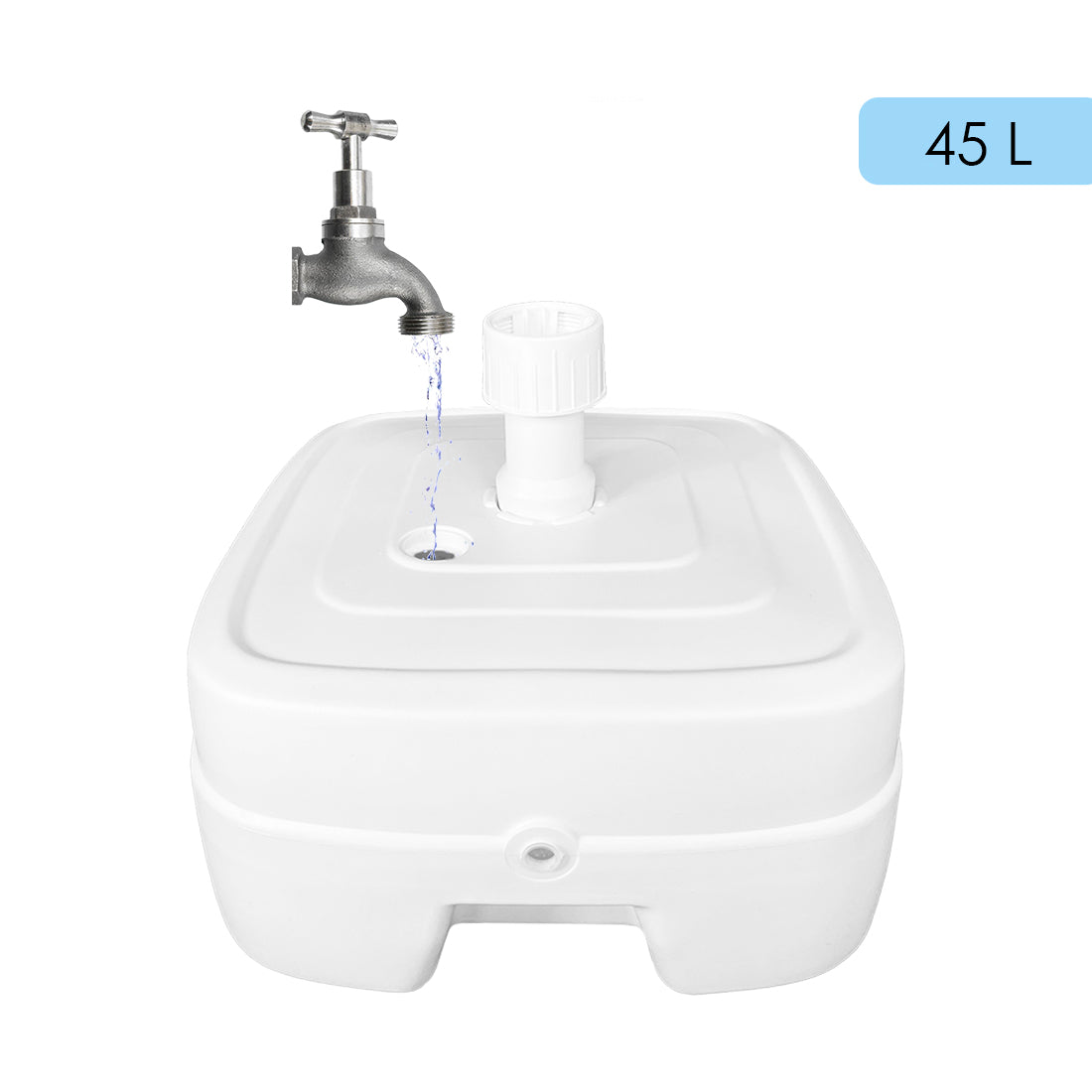 Base de Sombrilla Rellenable 45 Litros Blanco
